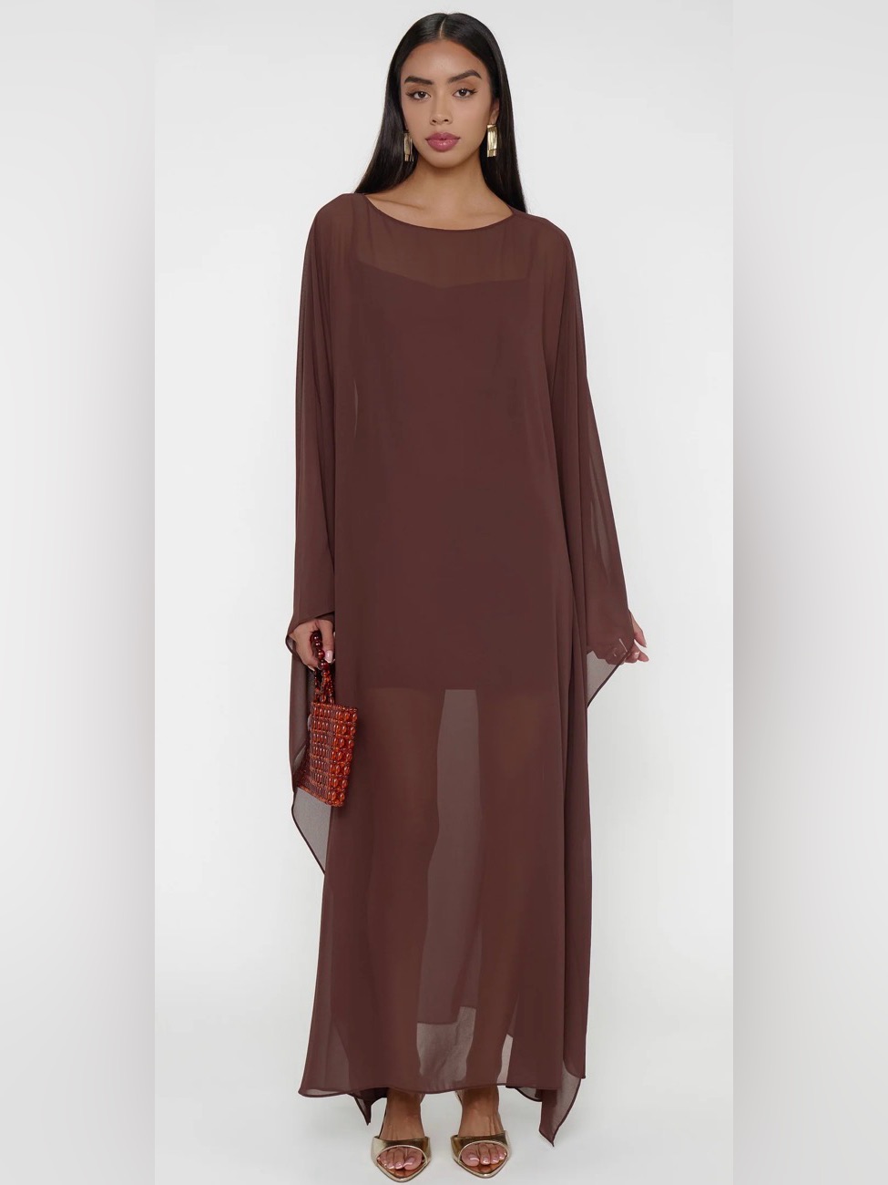 Show Me Your Mumu Olsen Brown Maxi Dress